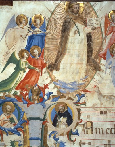 St. Dominic Surrounded by Musician Angels (detail) by Fra Angelico